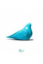 پرنده بزرگ سرامیکی اسلیمی جیران رنگ آبی